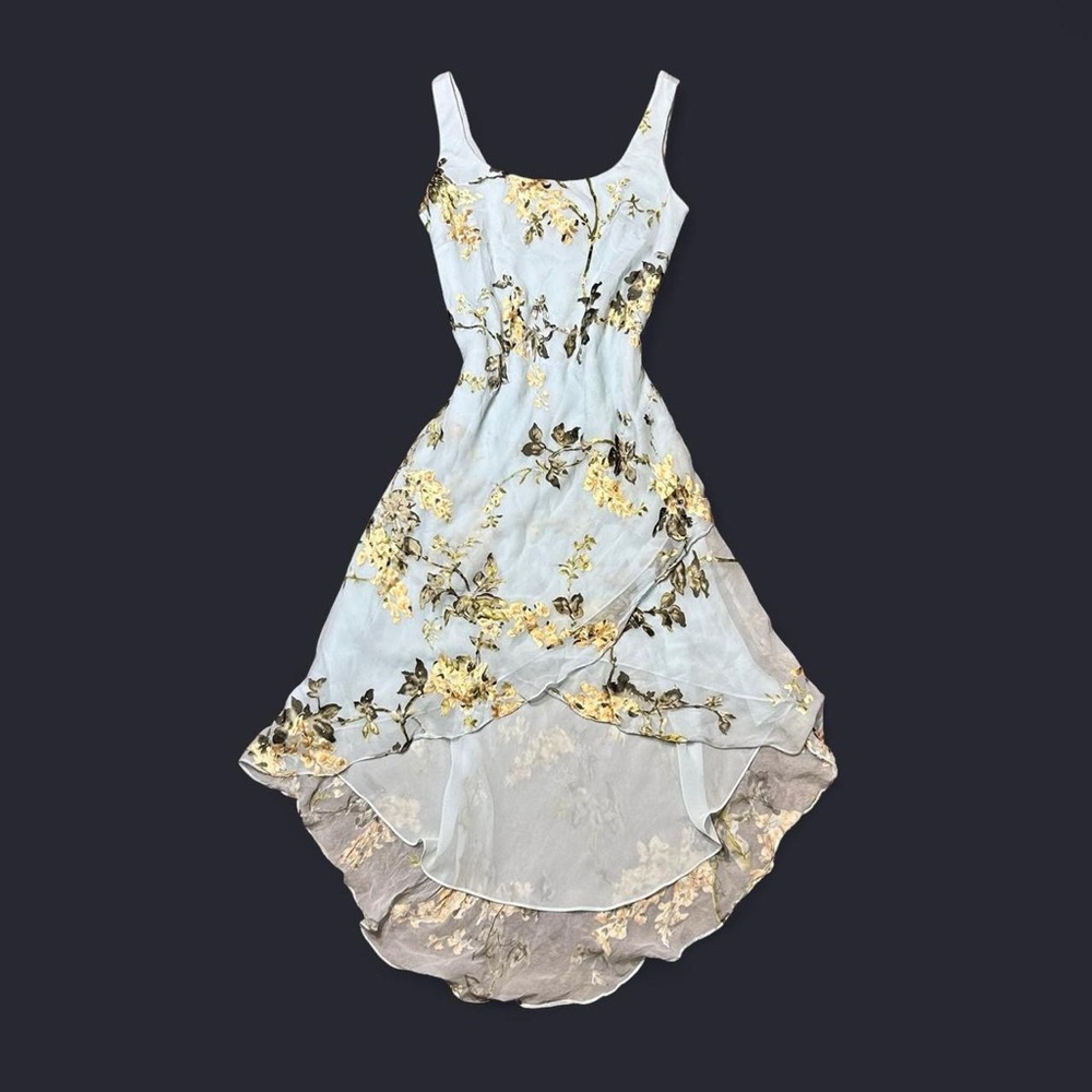 Y2K Fairy Blue Floral Dress by Alex Evenings! - Picture 4 of 10